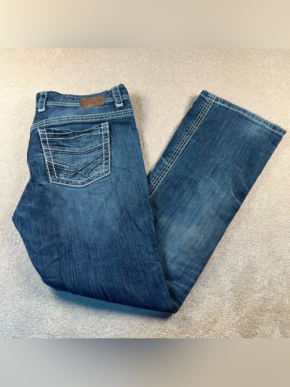 BKE Denim Blue Jeans Payton Bootcut Women's 34R x 31.5 Worn In